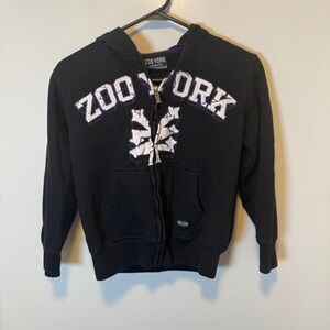 Zoo York full zip jacket black kids‎ youth size small
